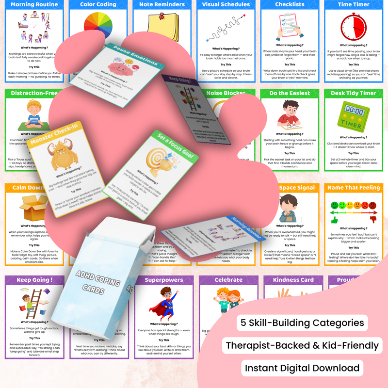 ADHD Coping Cards (Digital Version)
