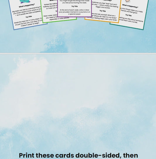 ADHD Coping Cards (Digital Version)